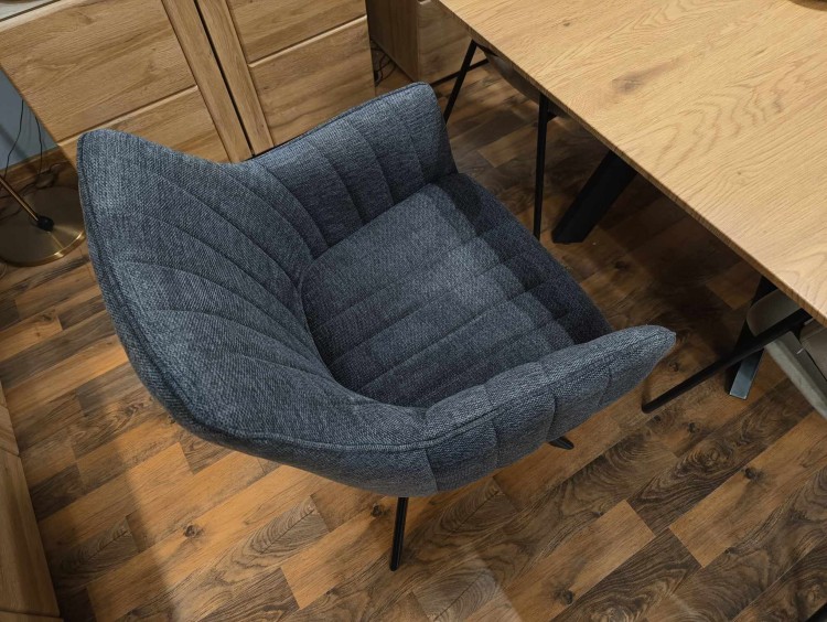 KRZESŁO OBROTOWE AZALIA BREGO CZARNY STELAŻ / C.SZARY 18