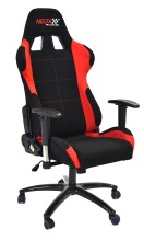 Fotel gamingowy PIT STOP HD.117 CZARNY welur samochodowy