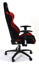 Fotel gamingowy PIT STOP HD.117 CZARNY welur samochodowy