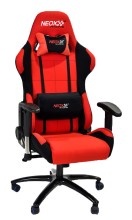 Fotel gamingowy PIT STOP HD.117 CZERWONY welur samochodowy