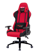 Fotel gamingowy PIT STOP HD.117 CZERWONY welur samochodowy