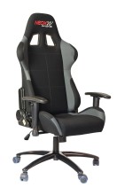 Fotel gamingowy PIT STOP HD.117 SZARY welur samochodowy