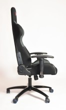 Fotel gamingowy PIT STOP HD.117 SZARY welur samochodowy