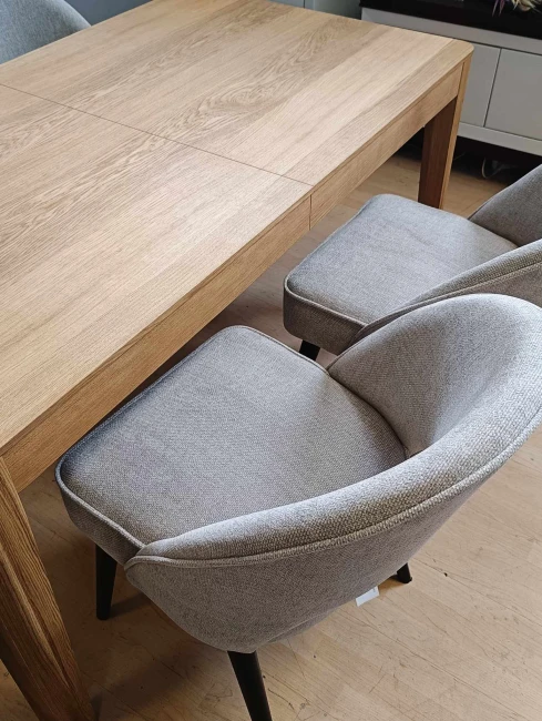 Wygodne krzesło PONTE SUPREME ze sprężyną wybierz kolor nogi i tkaninę