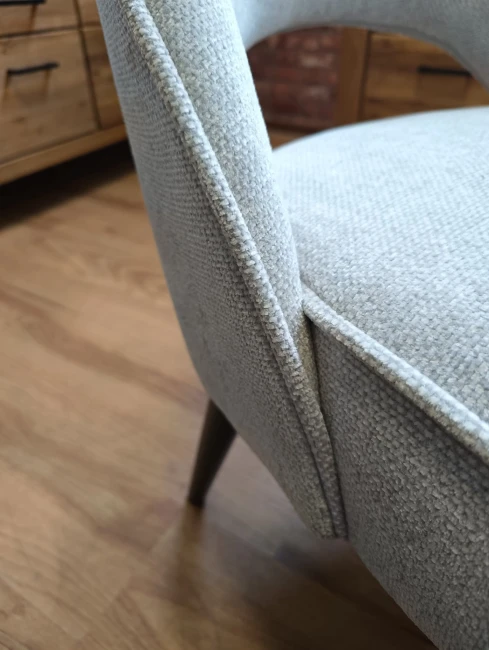 Wygodne krzesło PONTE SUPREME ze sprężyną wybierz kolor nogi i tkaninę