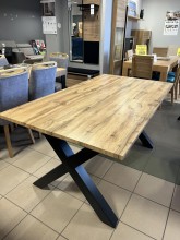 STÓŁ XAVIERO II DĄB ARTISAN/CZARNY 160(240)X90 SIGNAL