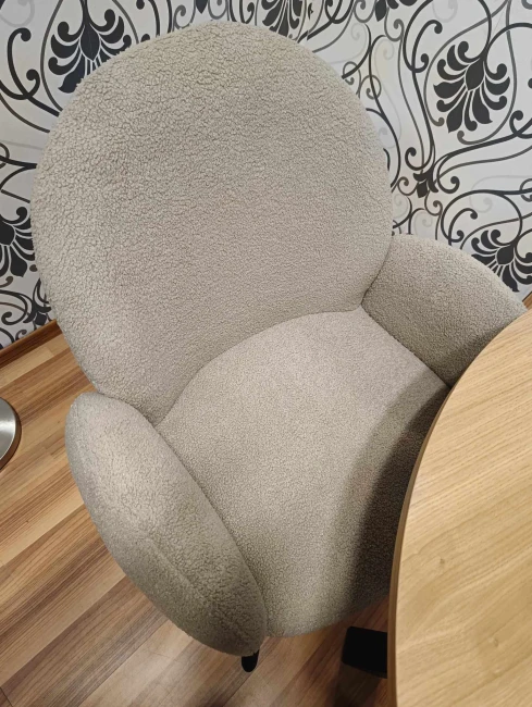 K498 wygodne obrotowe krzesło do jadalni cappuccino Halmar