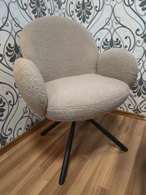 K498 obrotowe krzesło do jadalni cappuccino