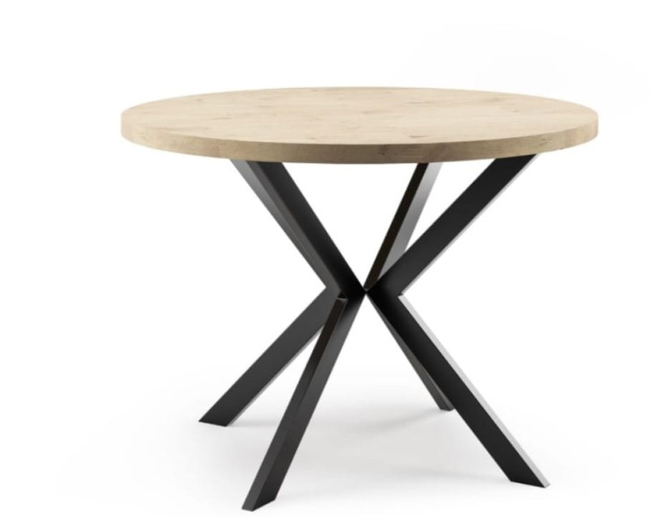 STÓŁ OKRĄGŁY ROZKŁADANY EDDER LOFTOWY METALOWY STELAŻ.jpg