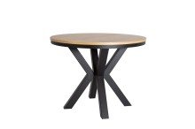 FURNIREST NOWOCZESNY DESIGN STÓŁ DECO OKLEINA DĄB ZŁOŻÓNY PODSTAWA CZARNA METAL.jpg