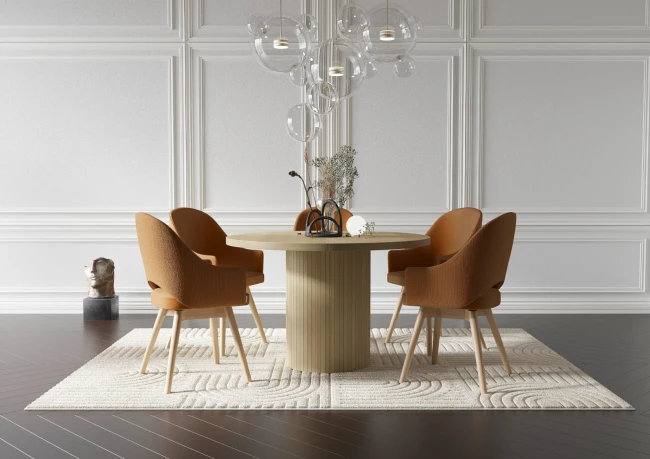 FURNIREST STÓŁ LUSSO DĄB NATURALNY I FOTEL ROLF NOWOŚĆ 2024 .jpg