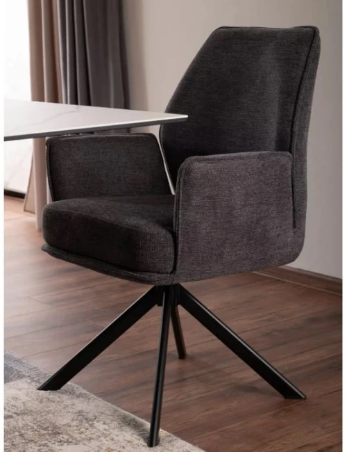 KRZESŁO OBROTOWE HUGO SIGNAL BREGO CIEMNY SZARY DO JADALNI.jpg