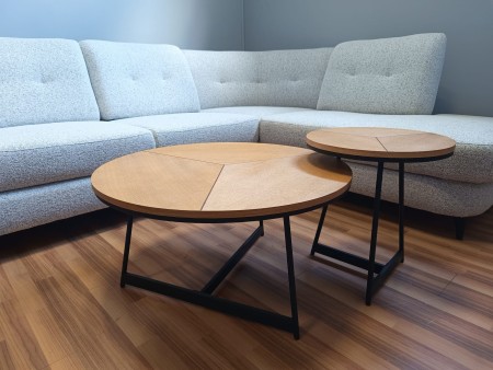 KARIDA ława dąb naturalny/czarny