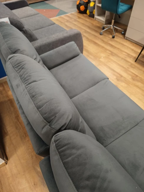 SOFA Z FUNKCJĄ RELAKS SPENCER 3 VELVET SZARY BLUVEL 14