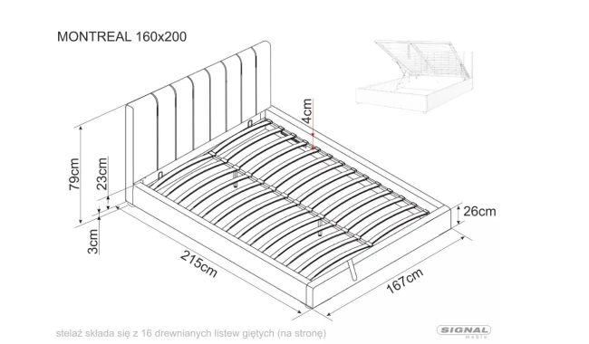 ŁÓŻKO MONTREAL TAPICEROWANE SIGNAL Z POJEMNIKIEM STELAŻ WYMIARY 160.jpg