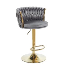 Hoker pleciony z regulowana wysokością