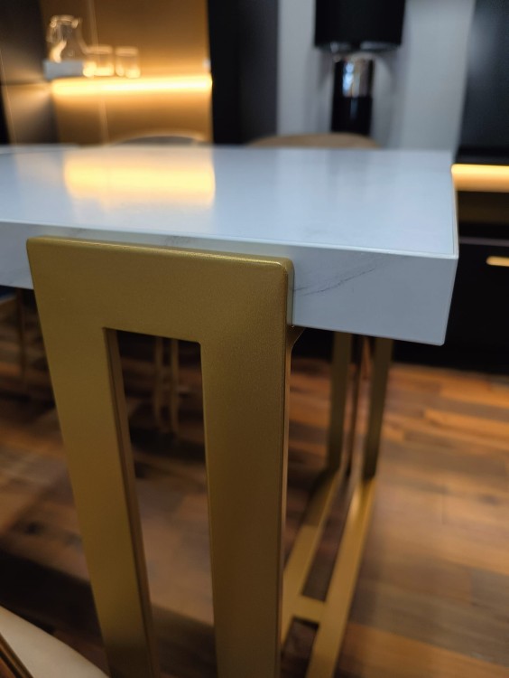 Stół HORTEN rozkładany duży wybór kolorów / złoty stelaż