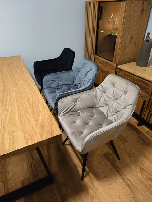 KRZESŁO OBROTOWE MANGO VELVET STELAŻ CZARNY/BLUVEL C.BEŻ 40 SIGNAL