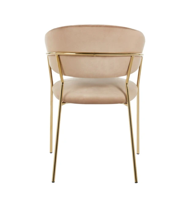 K4-FX GLAM krzesło cappucino ciemny beż złoty stelaż nowoczesne.jpg