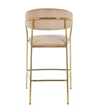 H3-FX Glam hoker krzesło barowe ciemny beż cappucino velvet glamour złoty stelaż.jpg