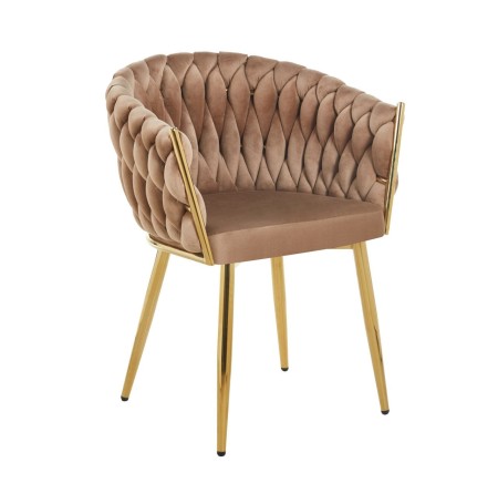 K7-FX Rose gold krzesło plecione ciemny beż cappucino.jpg