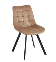 Krzesło tapicerowane velvet J265 cappucino (ciemny beż)