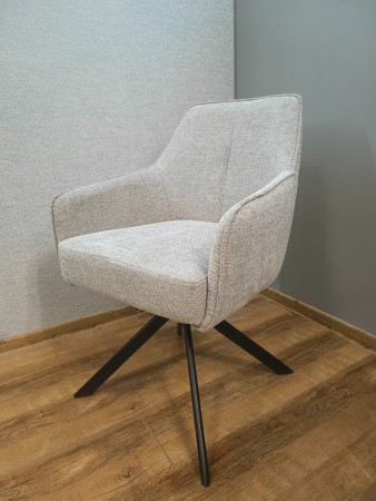 KRZESŁO OBROTOWE NOTTI BREGO CZARNY STELAŻ / J. BEŻ 31