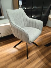 KRZESŁO OBROTOWE AZALIA BREGO CZARNY STELAŻ / J. BEŻ 31