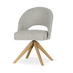 Wygodne krzesło obrotowe PONTE SUPREME TWIST WOOD ze sprężyną wybierz tkaninę i kolor 