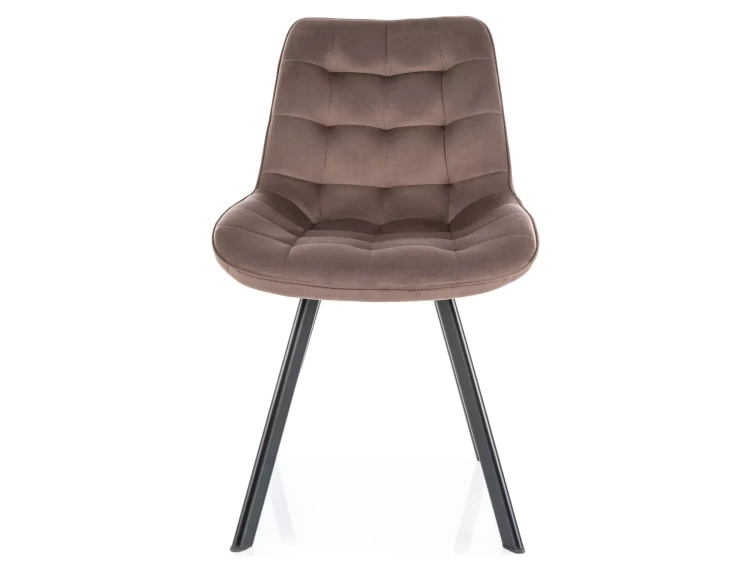 KRZESŁO OBROTOWE MONTI VELVET CZARNY STELAŻ/ CAPPUCCINO BLUVEL 38