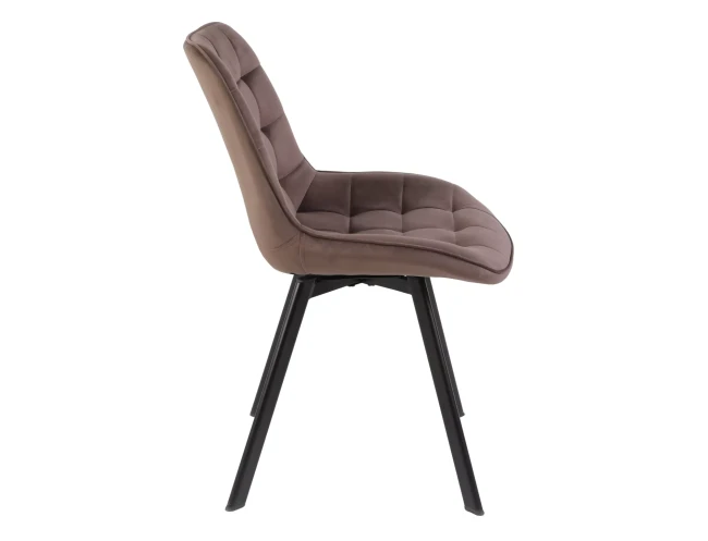 KRZESŁO OBROTOWE MONTI VELVET CZARNY STELAŻ/ CAPPUCCINO BLUVEL 38 SIGNAL