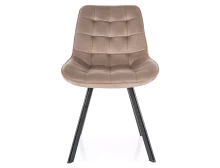 KRZESŁO OBROTOWE MONTI VELVET CZARNY STELAŻ/ CIEMNY BEŻ BLUVEL 40