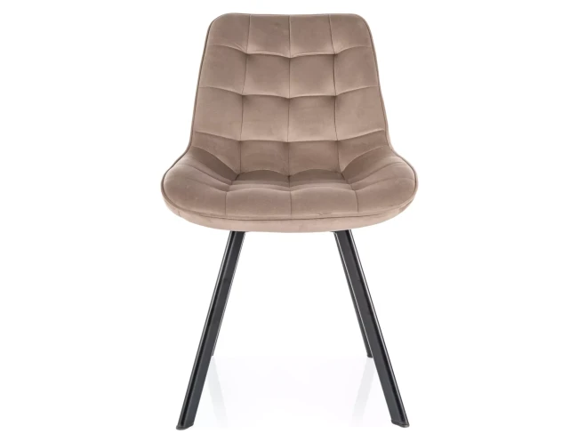 KRZESŁO OBROTOWE MONTI VELVET CZARNY STELAŻ/ CIEMNY BEŻ BLUVEL 40