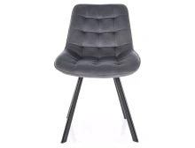 KRZESŁO OBROTOWE MONTI VELVET CZARNY STELAŻ/ SZARY BLUVEL 14