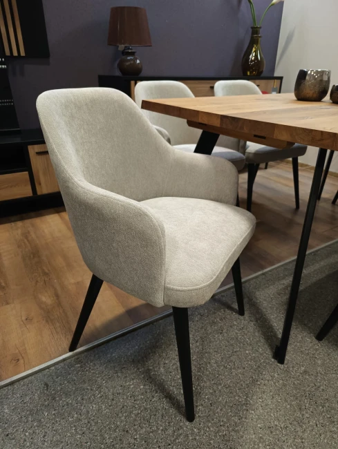 MIA wygodne krzesło ze sprężyną - duży wybór tkanin / stelaż buk Bukowski Meble